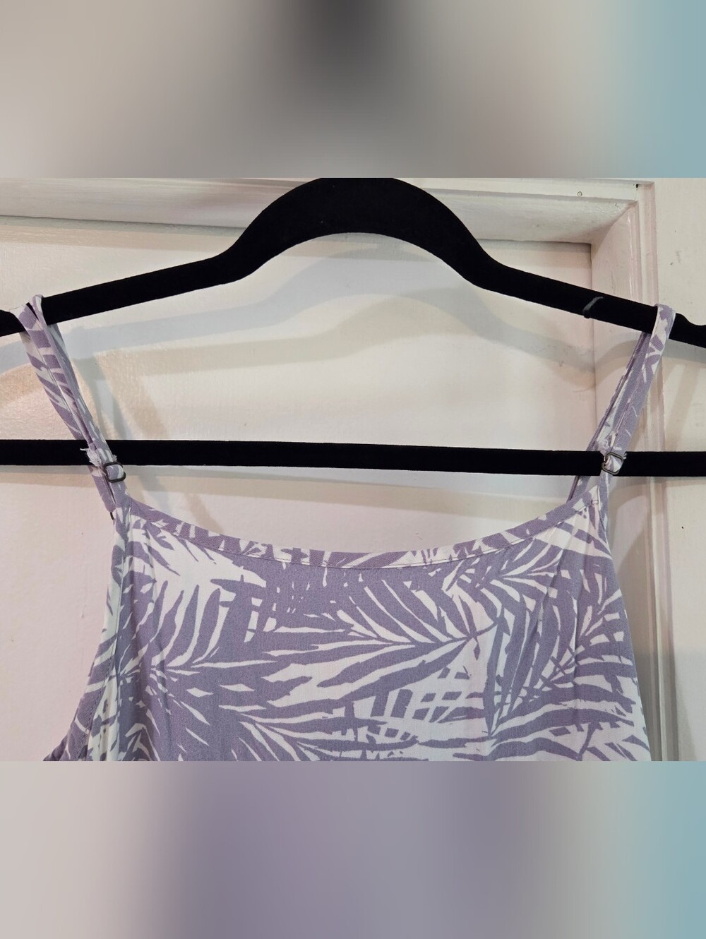 Women's Ocean Drive Purple/Blue Palm Tree Beach Dress Coverup, Size L - Picture 12 of 12